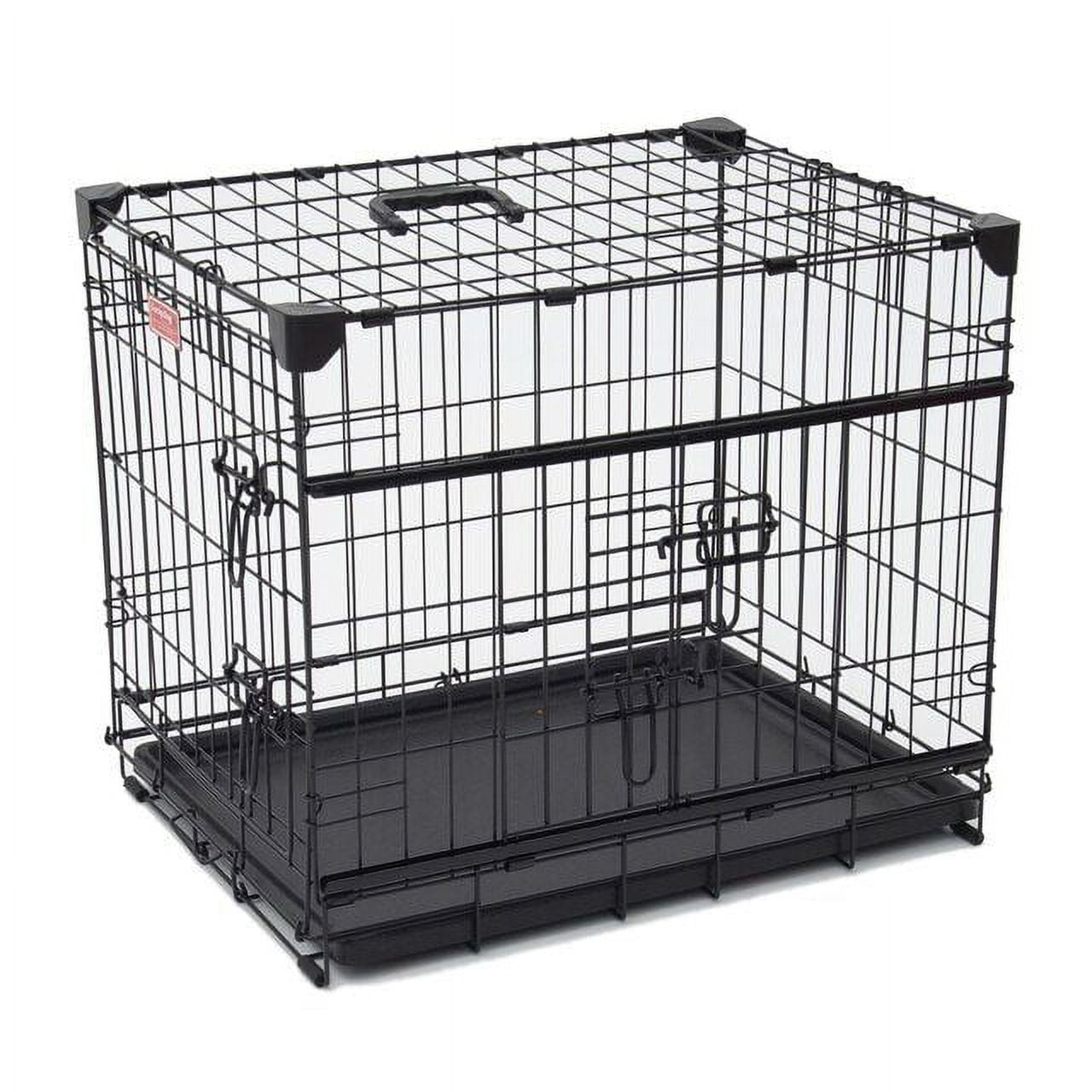 Lucky Dog Sliding Double Door Dog Crate, Large, 42"L