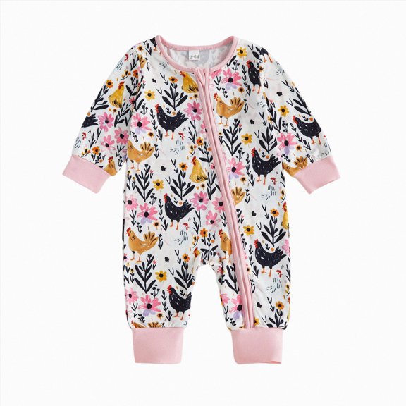 Gubotare Hunting Newborn Baby Boy Clothes Duck Deer Camo Long Sleeve Zipper Romper One-Piece Jumpsuit Bodysuit Fall Outfit