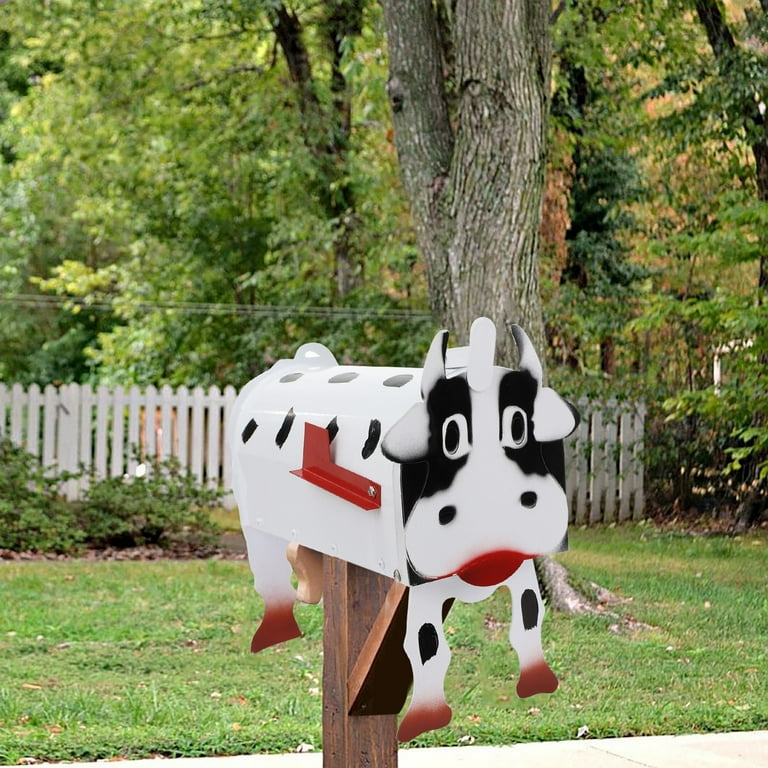 Haidf Cow Mailbox, Cute Animal Mail Box, Large Capacity Mailboxes
