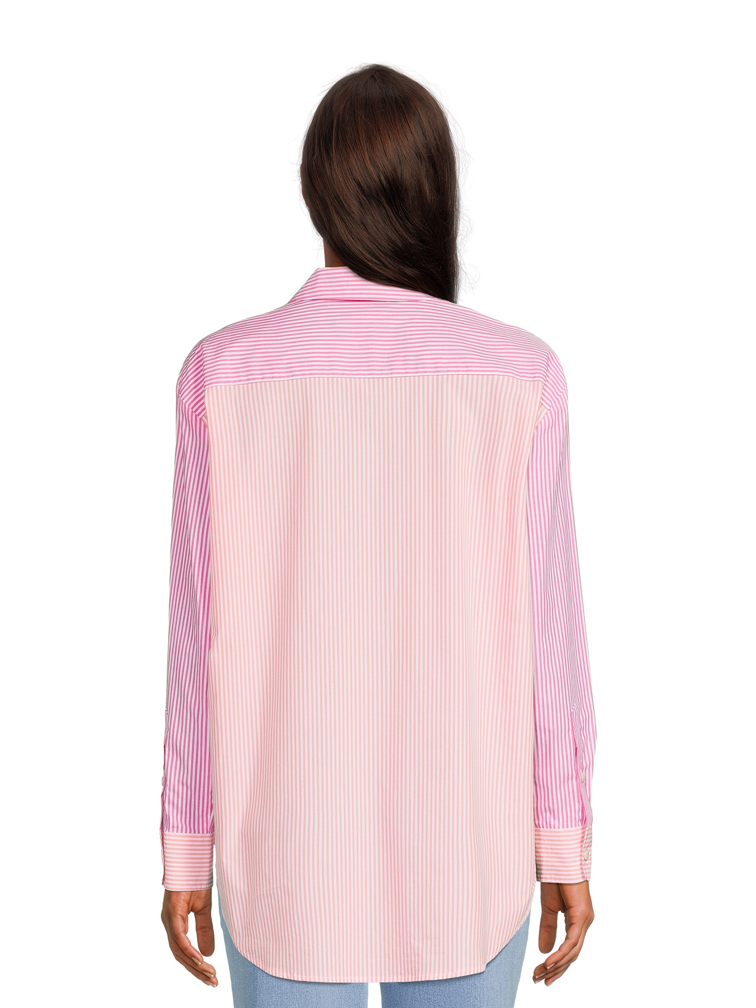 Time and Tru Women's Oversized Button-Down Shirt - image 3 of 5