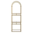 thumbnail image 6 of Furniture of America Ernon Metal 3-Shelf Bookcase, Gold Coating, 6 of 8