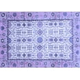 thumbnail image 1 of Ahgly Company Indoor Rectangle Abstract Blue Modern Area Rugs, 4' x 6', 1 of 4