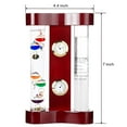 thumbnail image 3 of Analog Weather Station with Galileo Thermometer, Precision Quartz Clock & Hygrometer, Fitzroy Storm Glass, Gift for Friends and Family, Holiday Gift, Indoor & Outdoor Décor (7” x 4.4”), 3 of 6