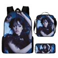 thumbnail image 1 of 17-inch student backpack set 3D digital printing backpack three-piece set, 1 of 1