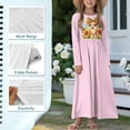 thumbnail image 6 of DISNIMO Pink Dog Long Sleeve Dress for Kids Girls Dresses Long Sleeve Size 5-6 Girls Dresses with Pockets Kids Crew Neck Dress Girls Swing Dress Long Sleeve, 6 of 7