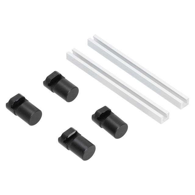 Perros de banco de 20 mm banco de aleación de aluminio de oxidación anódica con tablero de tope para posicionamiento de carpintería para fijación de carpintería Amonsee No