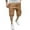 Khaki, variant on Men's Cargo Shorts 10 Inch Inseam Rip-Stop Straight 3/4 Chino Cargo Shorts Regular Fit with Multi-Pocket,Khaki,M