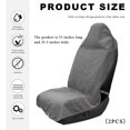 thumbnail image 2 of Funda para Asiento de Coche DXNQ 2 piezas Impermeable Suave Gris 140x77 cm, 2 of 6