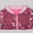 thumbnail image 5 of Kiijoy Toddler Boys Shiny Sequins Jacket Kids Glitter Zip-Up Bomber Jacket, Sizes 4-5, 5 of 7