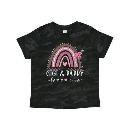 

Inktastic Gigi and Pappy Love Me Rainbow Gift Toddler Toddler Girl T-Shirt