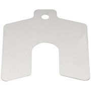 Angle View: Precision Brand Decimal Slotted Shim Refill Packages - .004'' x 6'' x 6'' 300 ss slotted shim - 5/p