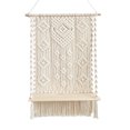 thumbnail image 1 of Estante Para Colgar En La Pared De Macramé Bohemio Cuerda Hecha A Mano Soporte Para Macetas Cuerda De Macramé Colgador Para Plantas Creativo Para La Ventana Del Dormitorio Del Hogar Vogacara HA013082-00, 1 of 6