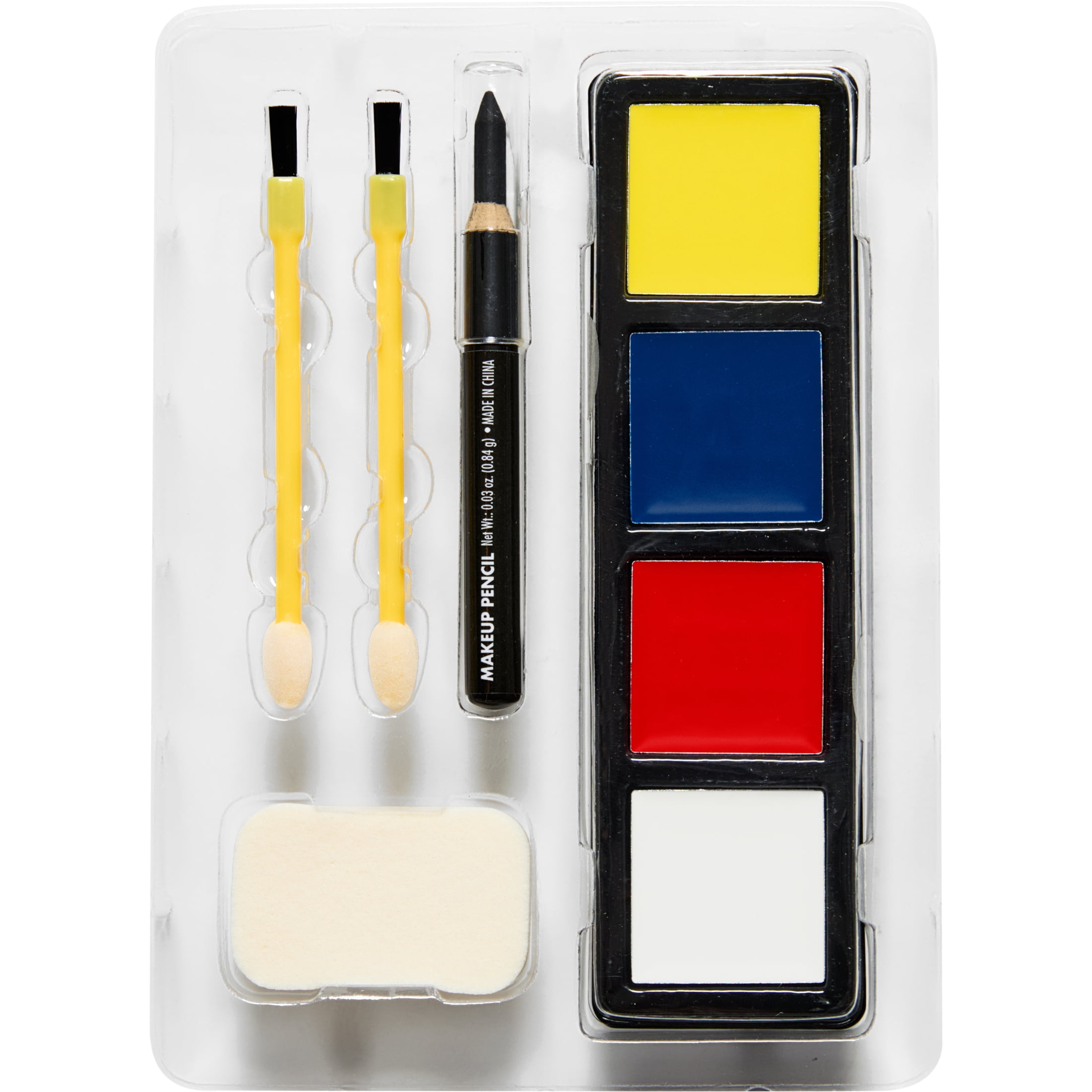 Clown Make-Up Kit, 6 Pieces, Halloween Costume Accessory for Adults, by Rubies