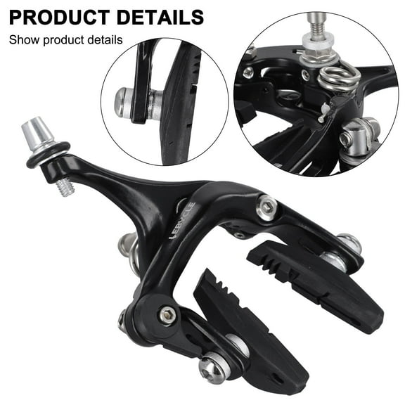 Bike Dual Pivot Calipers Hot Sale Front Brake Calipers/Rear Brake Caliper Pads 47-57Mm Aluminum Side Pull Caliper Replace Parts Silver-Front Clip Fangkenuo
