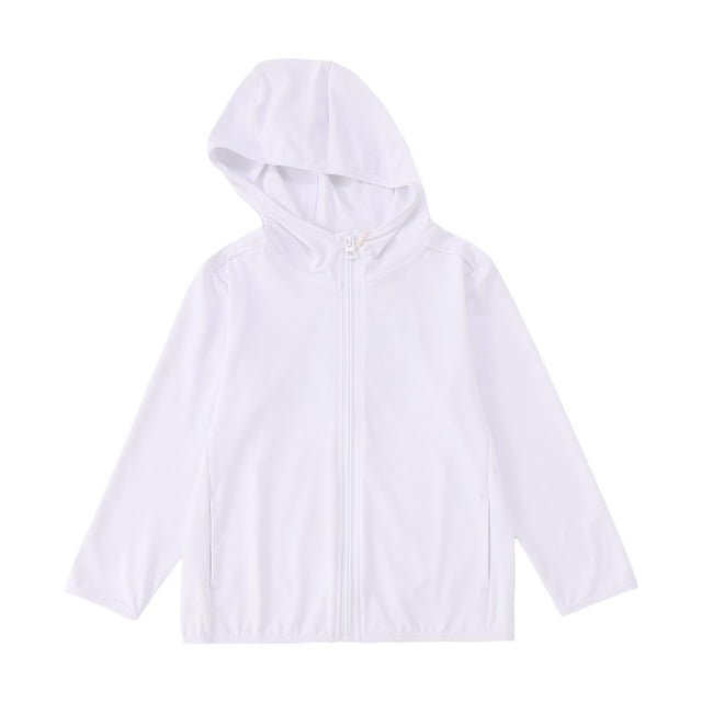 Veste à Capuche Protection Solaire UPF 50+ pour Petits Garçons et Filles, Légère, Manches Longues, Randonnée en Plein Air