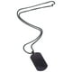 thumbnail image 2 of FELTECHELECTR Collar con colgante de cadena de acero de titanio para hombre con placa de identificación militar (negro), 2 of 5