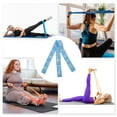 thumbnail image 4 of Unique Bargains 1pc Women 12 Grids Yoga Stretch Bands for Gym Stretching Exercise Blue Nylon High Elastic Yarn Latex Yarn, 4 of 4
