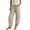 C-Khaki267, variant on Bohemian Linen Pants Women Harem Loose Fit Casual Drawstring Summer Lightweight Beach Pants With Pockets Soft Trousers