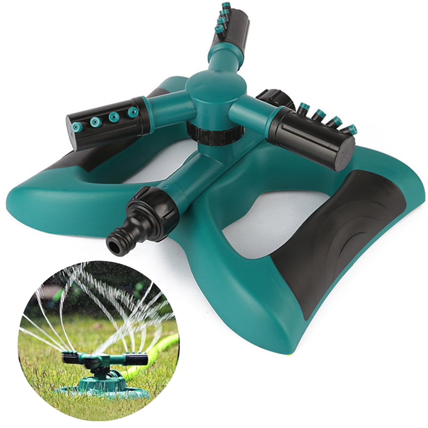 Details about   Lawn Sprinkler Upgrade Garden Sprinkler Automatic 360 Degree Rotating Irrigation 