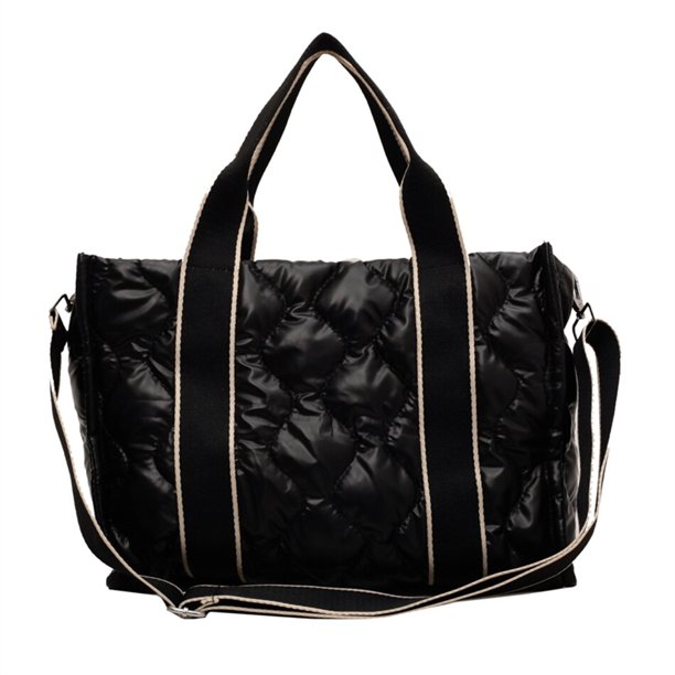 Bolso de algodón acolchado con plumón para mujer, bolsa de hombro de diseñador de lujo, a la moda, Invierno Fivean unisex