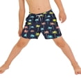 thumbnail image 5 of Edvintorg Boys Short Summer Hawaii Printed Elastic Waisted Casual Shorts with Pockets Teen Clothes for Boys Size 6-15, 5 of 7