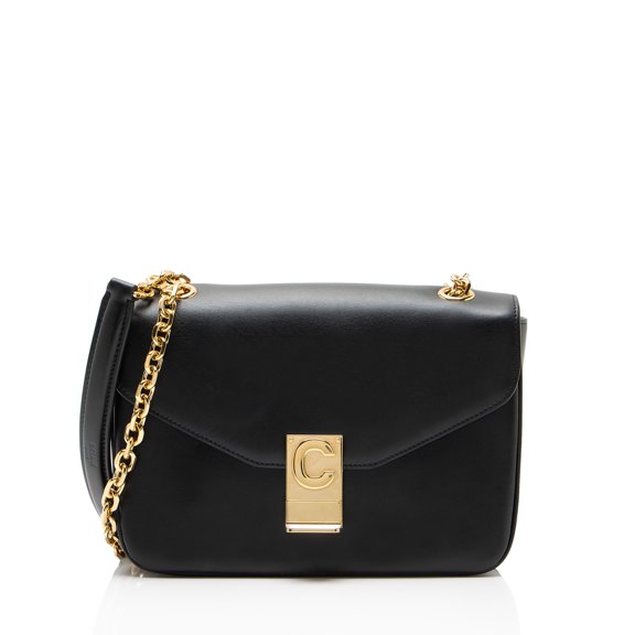 Pre-Owned Celine Leather C Medium Shoulder Bag
