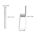 thumbnail image 2 of unbranded 8Ud Resortes V Para Clip De Resistentes Para Reemplazo Y Uso En Casa Color Plata, 2 of 8