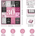 thumbnail image 6 of 30th Birthday Gifts for Women - 30th Birthday Blanket for Women, 30th Birthday Gifts for Women Friendship, Gifts for Women Birthday Unique, Birthday, Christmas, Thanksgiving Gift for Woman, 50x60, 6 of 6