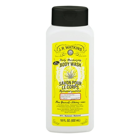 Light Aloe Cotton - J.R. Watkins Body Wash Aloe & Green Tea, 18 Oz Bottle
