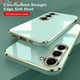 thumbnail image 2 of Para Samsung A14 A24 A34 A54 M14 M54 5G Marco De Oro De Lujo Carcasa De Revestimiento Suave Cuadrado Borde Plano Silicona Lente Protección Completa A Prueba De Golpes Moda Trasera Cubierta Del Teléfon, 2 of 4