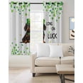 thumbnail image 2 of St. Patrick's Day Blackout Curtains for Bedroom Living Room Darkening Curtains 63 Inches Long Spring Lucky Dogs Threeleaf Grasses Window Curtain 2 Panels Set Window Treatment Grommet Drapes 52"x63", 2 of 9