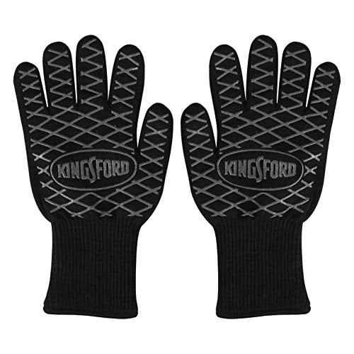 Black Ultimate Heat Barrier Kingsford Extreme BBQ Grill Resistant Barbecue Glove 