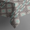 thumbnail image 4 of Boho Bohemia Geometric Line Art Rectangle Tablecloth 60"x120",Waterproof Polyester Rectangle Table Cloth, Wipeable Spillproof Polyester Tablecloth for Dining, Camping, Indoor and Outdoor, 4 of 6