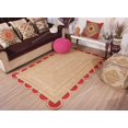 thumbnail image 2 of Scalloped Jute Rug (Red, 2.5x16 ft), 2 of 8