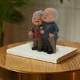 thumbnail image 6 of HOMEMAXS  Elderly Couple Figurines Ornaments Lovers Bridegroom, 6 of 8