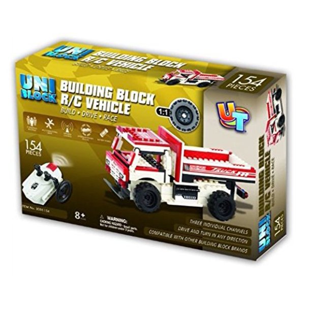 UniBlock Remote Controlled RC Building Block Pickup Truck 154 pieces