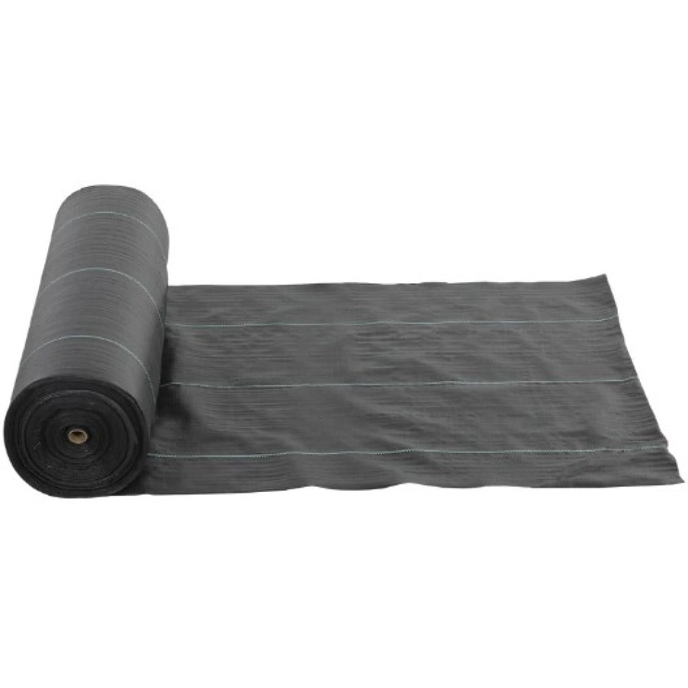 DECMAY Weed Barrier Fabric 3.9ft x 300ft | Heavy-Duty Woven Landscape Fabric for Weed Control, 140 GSM PP Ground Cover for Gardening, Landscaping, Outdoor Use (Black)