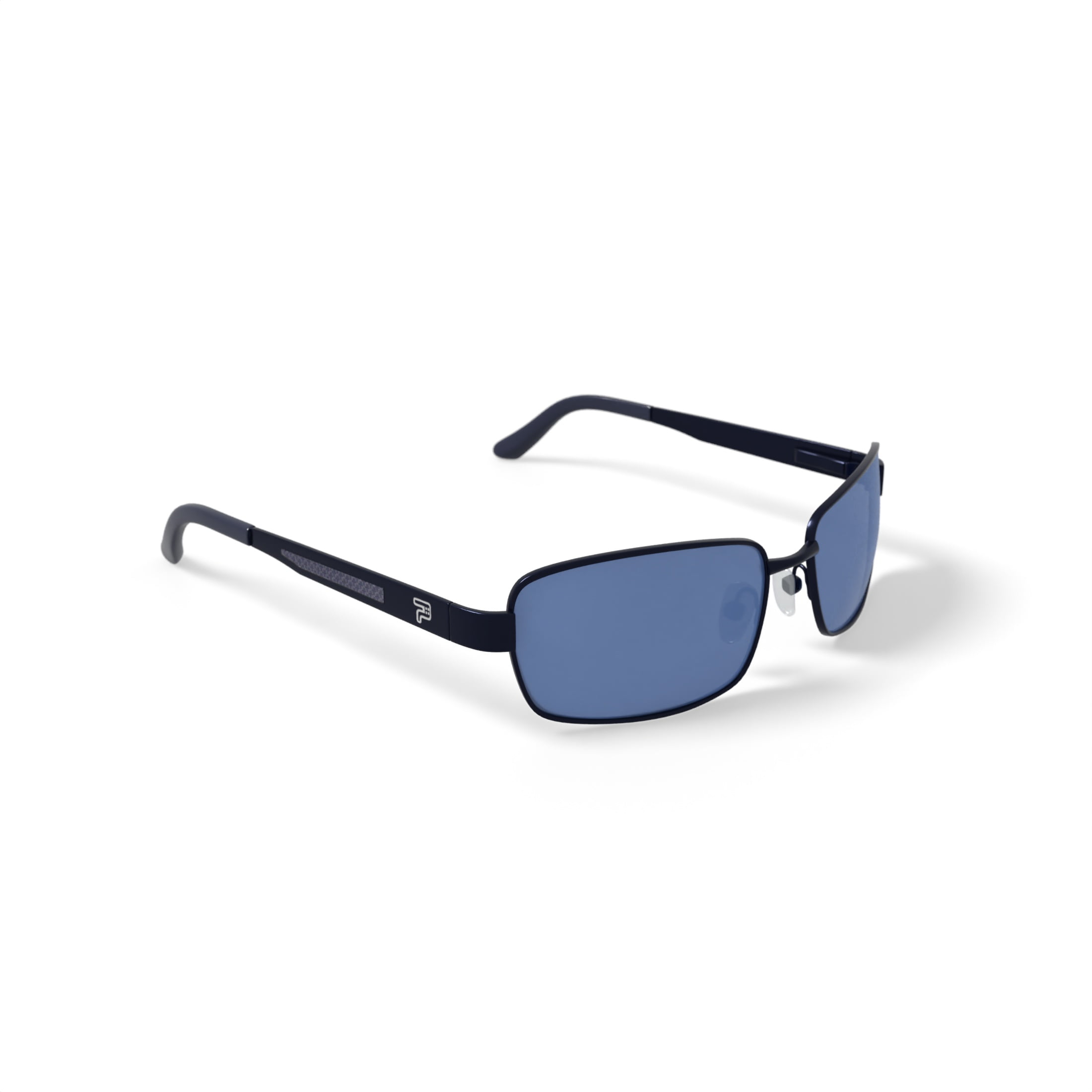 PRX Men’s Sunglasses, Scooner - Matte Black, Rectangle, Metal, 58-16-135, with Case