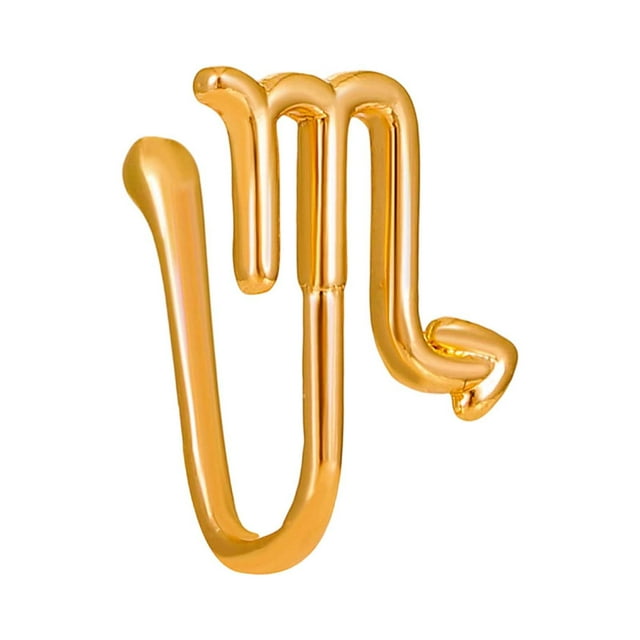 Zodiac Constellation Nose Clip Non Piercing Copper Material 12 Constellation Designs Durable Easy to Use for Daily Wear Parties Festivals Photoshoots Girls