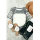 thumbnail image 2 of ABPHQTO Camiseta Mujer Manga Corta Gris Leopardo Blanqueado, 2 of 5