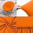 thumbnail image 4 of Gumesh Saucer Chair Cover, Stretch Round Moon Chair Cover, Removable Spandex Jacquard Fabric Soft Saucer Chair Covers for Adults, Machine Washable, 4 of 6