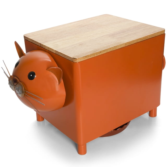 Made Easy Kit Multi Purpose Indoor and Outdoor Functional Décor Metal and Wood Box Planter, Raiser, Organizer Storage Box