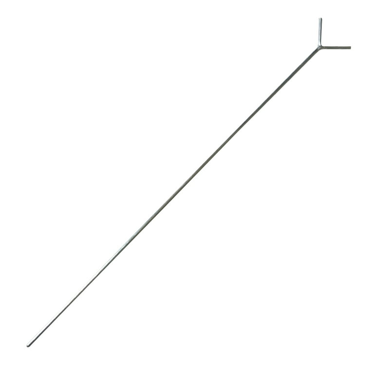 Hemoton 5Pcs Portable Throwing Rod Y-shaped Stand Simple Fishing Pole  Bracket Ground Plug Rack Fishing Gear Accessories Fishing Supplies（Silver）