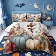 thumbnail image 2 of Manfei Watercolor Thanksgiving Print Quilt King,Wild Countryside Floral King Coverlet Set,3-Piece,1 Bedspread and 2 Pillowcases, 2 of 7