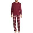 thumbnail image 2 of Isotoner Men's Thermal Top and Micro Fleece Pant Sleep Set, Sizes S-2XL, 2 of 5