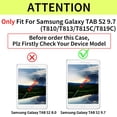 thumbnail image 2 of Tri-Fold Case Compatible with Samsung Galaxy TAB S2 9.7 inch Tablet - SM T810/T813/T815C/T819C(2014 Edition), Includes a Screen Protector - Premium PU Leather Tri-Fold Cover with Auto Sleep/Wake, 2 of 10