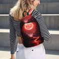 thumbnail image 5 of Fotbe Red Moon Lava Mochila de Lona con Estampado, Mochila Duradera, Mochila Versátil de Alta Calidad, Mochila Compacta Vintage-Medium, 5 of 5