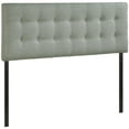 thumbnail image 3 of Emily Queen Upholstered Fabric Headboard - Gray, 3 of 4