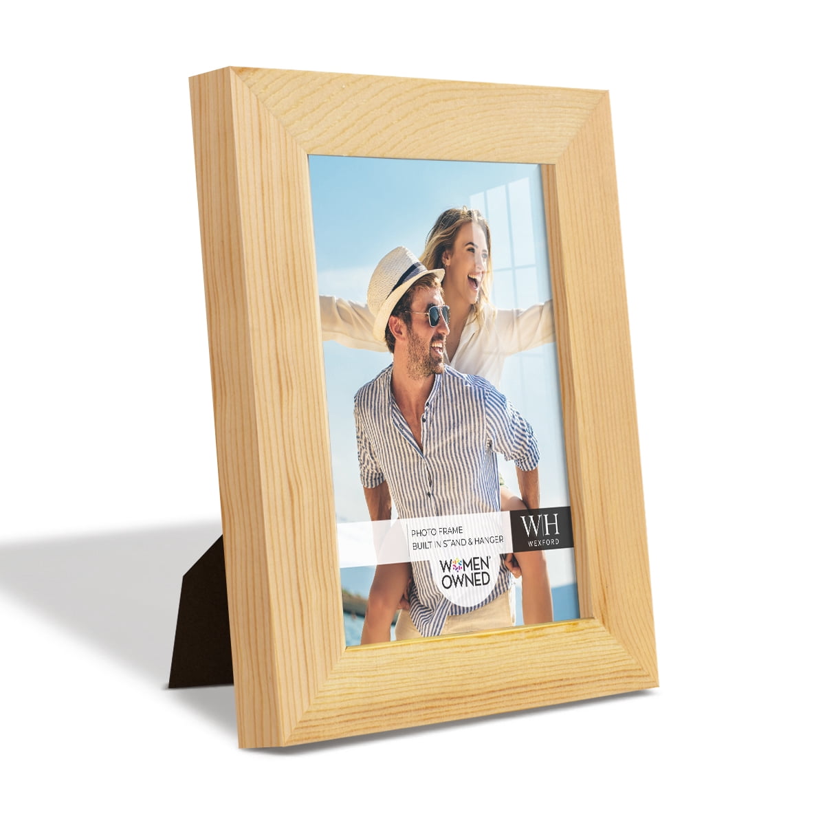 Wexford Home Woodgrain 3.5" x 5" in Natural Wood Picture Frame (Set of 6)