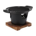 thumbnail image 5 of Hibachi Grill Smokeless Wooden Frame Charcoal Grill for Camping Home Barbecue, 5 of 12